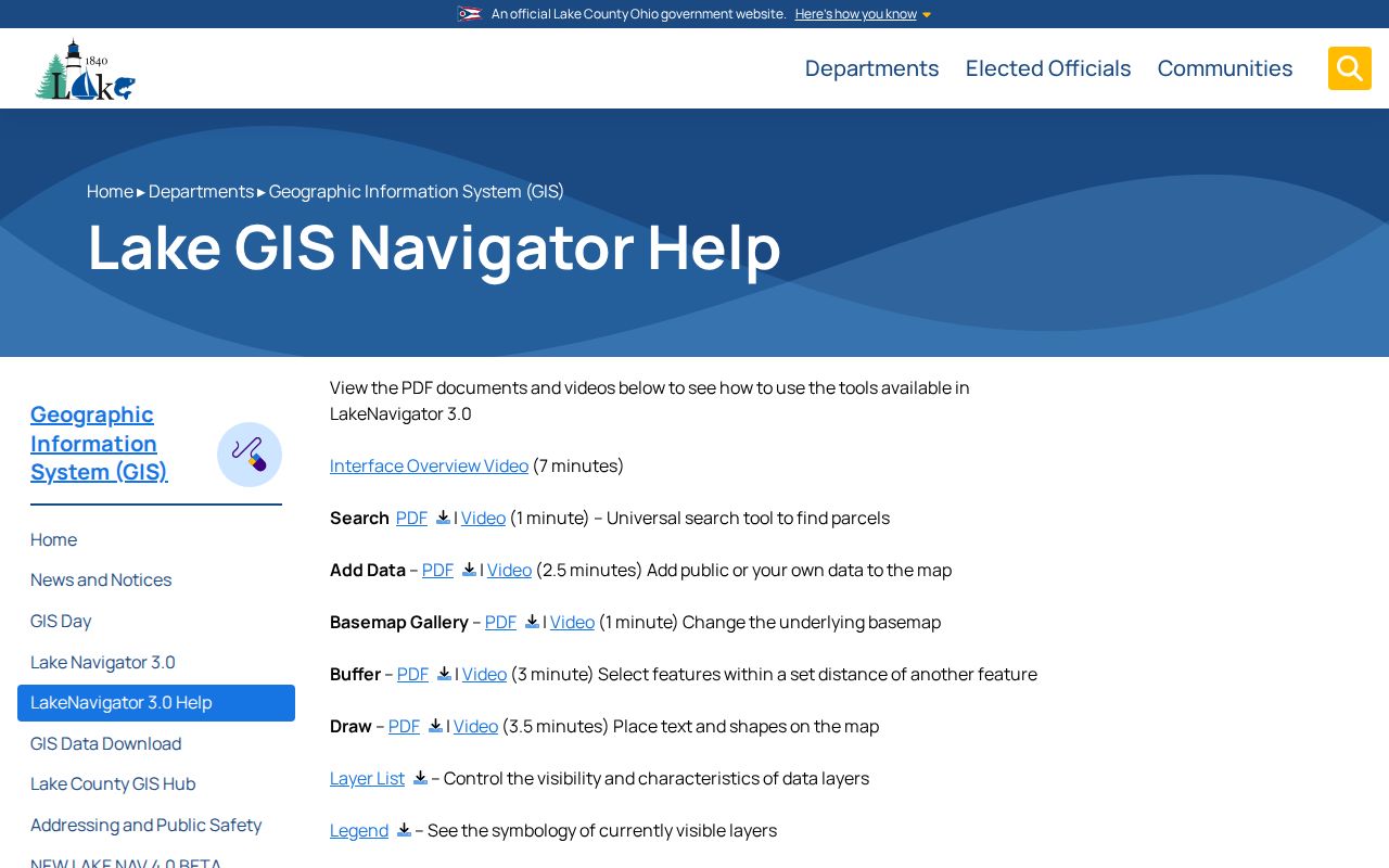 Painesville street directory LakeNavigator search guidance