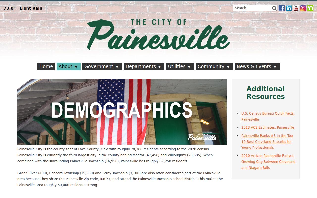 Painesville ZIP code directory shared postal geography